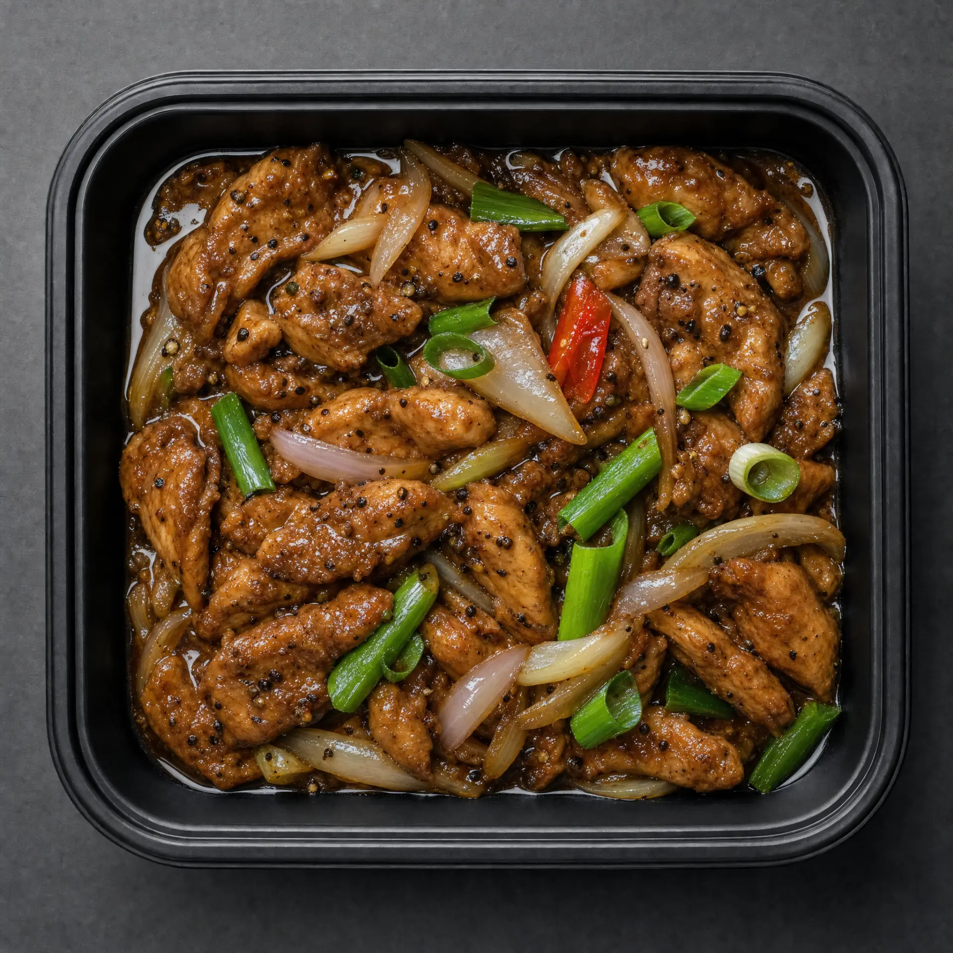 Poulet poivre noir